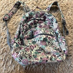 Vera Bradley Backpack (Floral, Teal Green Purple)